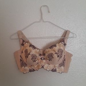 Embroidered Rave Rose Bra